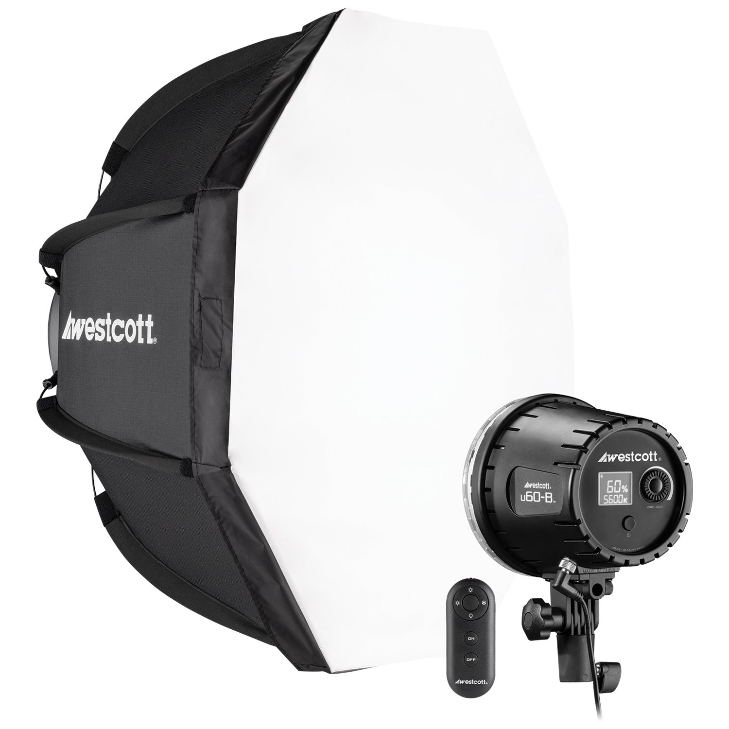 Westcott U60-B Bi-Color LED Monolight with Octabox (1-Light Kit) 810
