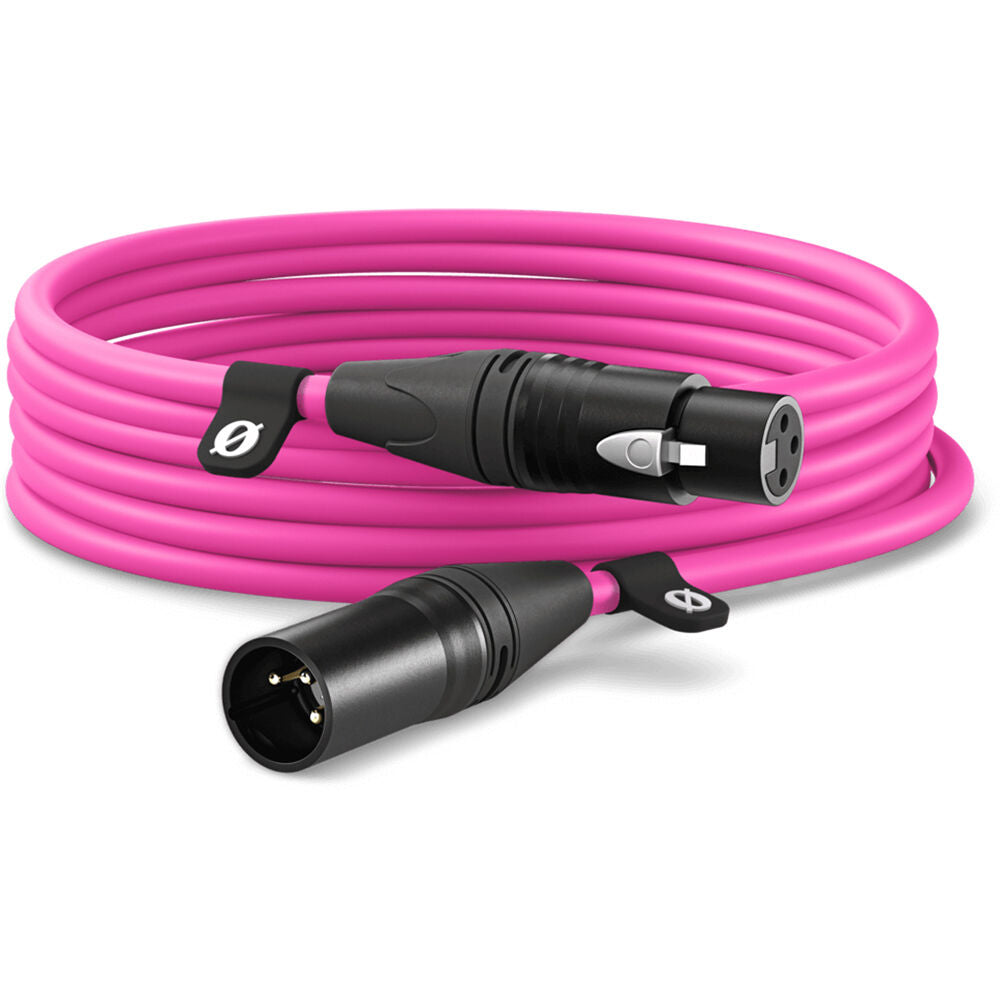 RODE Premium XLR Cable, 6M / 20 Feet, Pink ROD-XLR6M-P 698813010158
