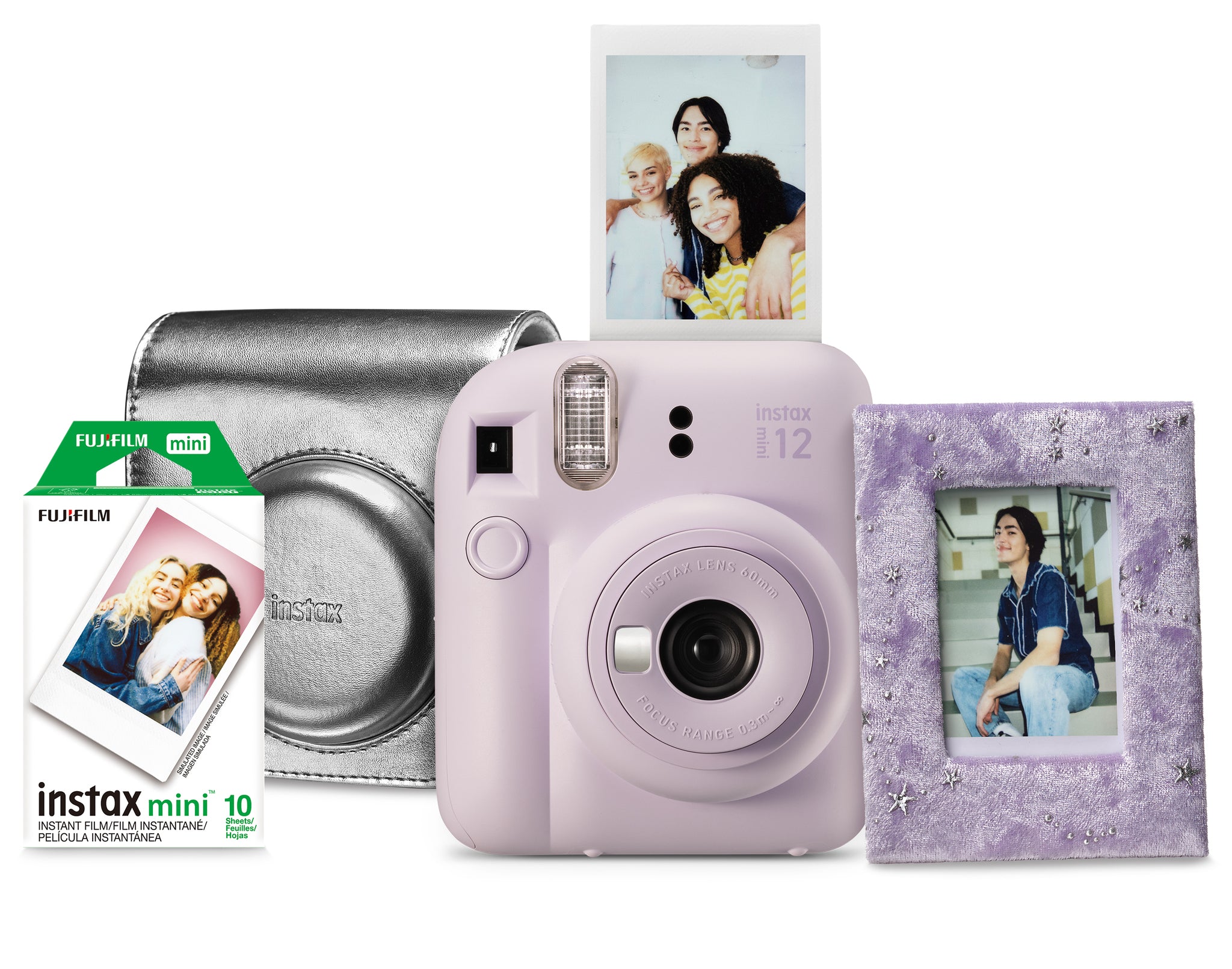 FUJIFILM INSTAX Mini 12 Instant Camera Gift Set Lilac Purple