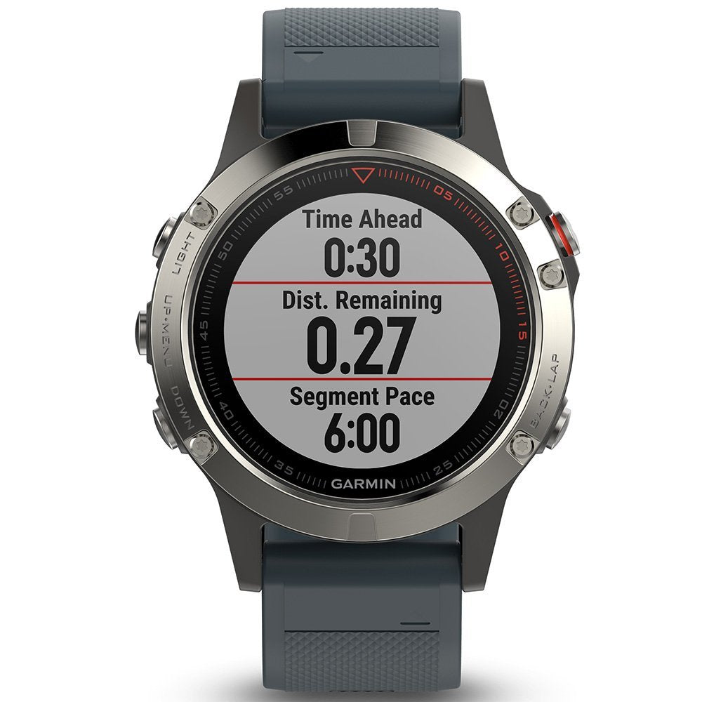 Garmin Fenix Silver with Granite Blue Band 010-01688-01