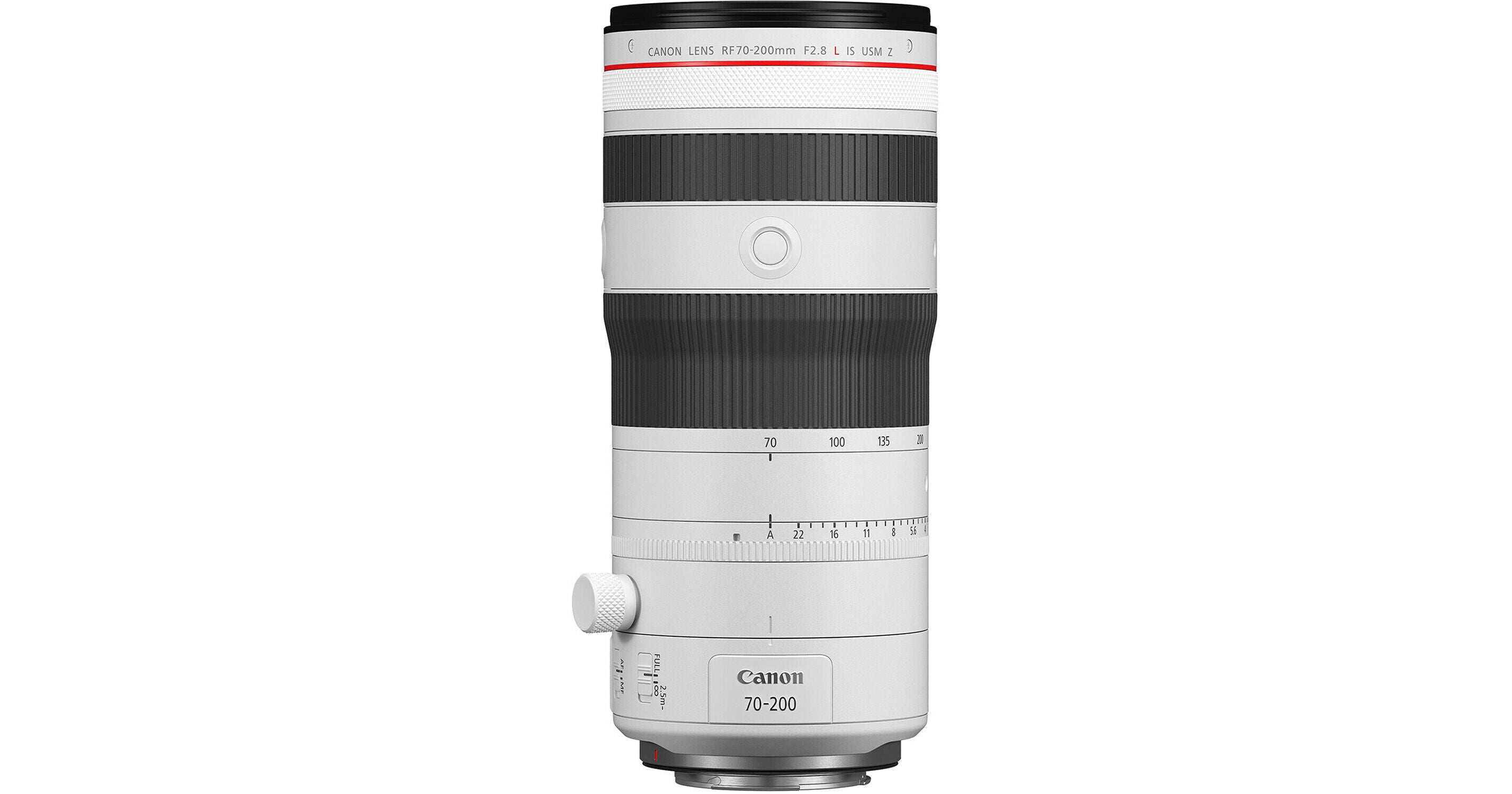 Canon RF 70-200mm f/2.8 L IS USM Z Lens (White, Canon RF) 6594C002