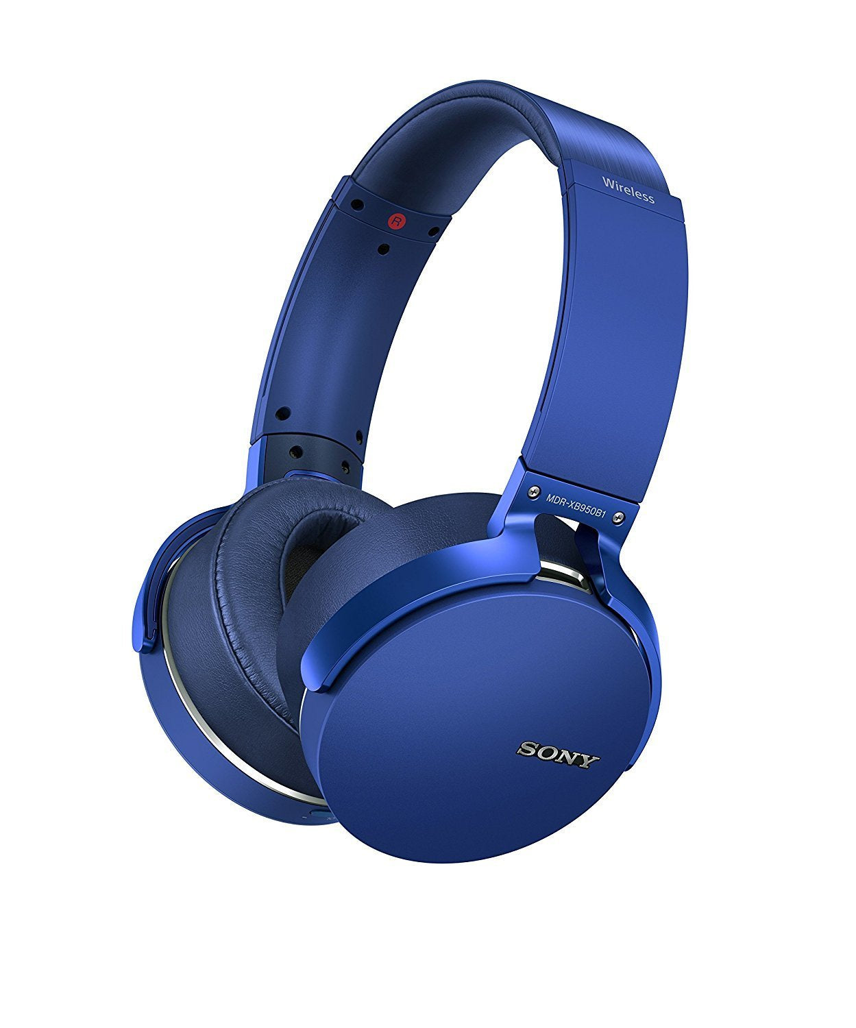 Sony MDR XB950B1 Headphones on ear wireless Bluetooth blue