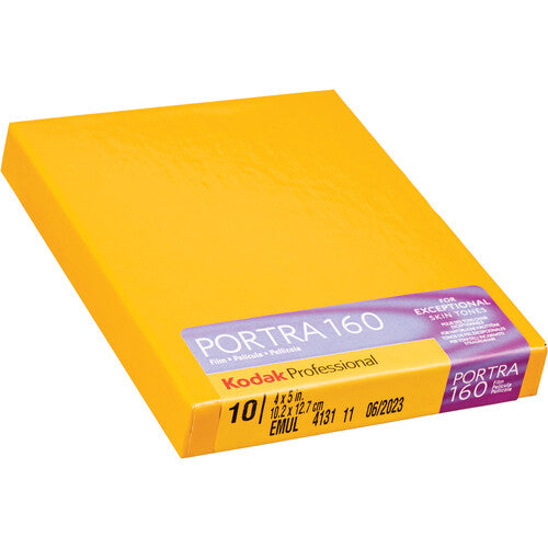 Kodak 4x5 Portra 160 Color Film (10 Sheets) | ExcellentPhoto.ca