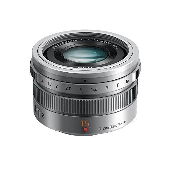 Panasonic Leica DG Summilux 15mm f/1.7 ASPH. Lens - Silver