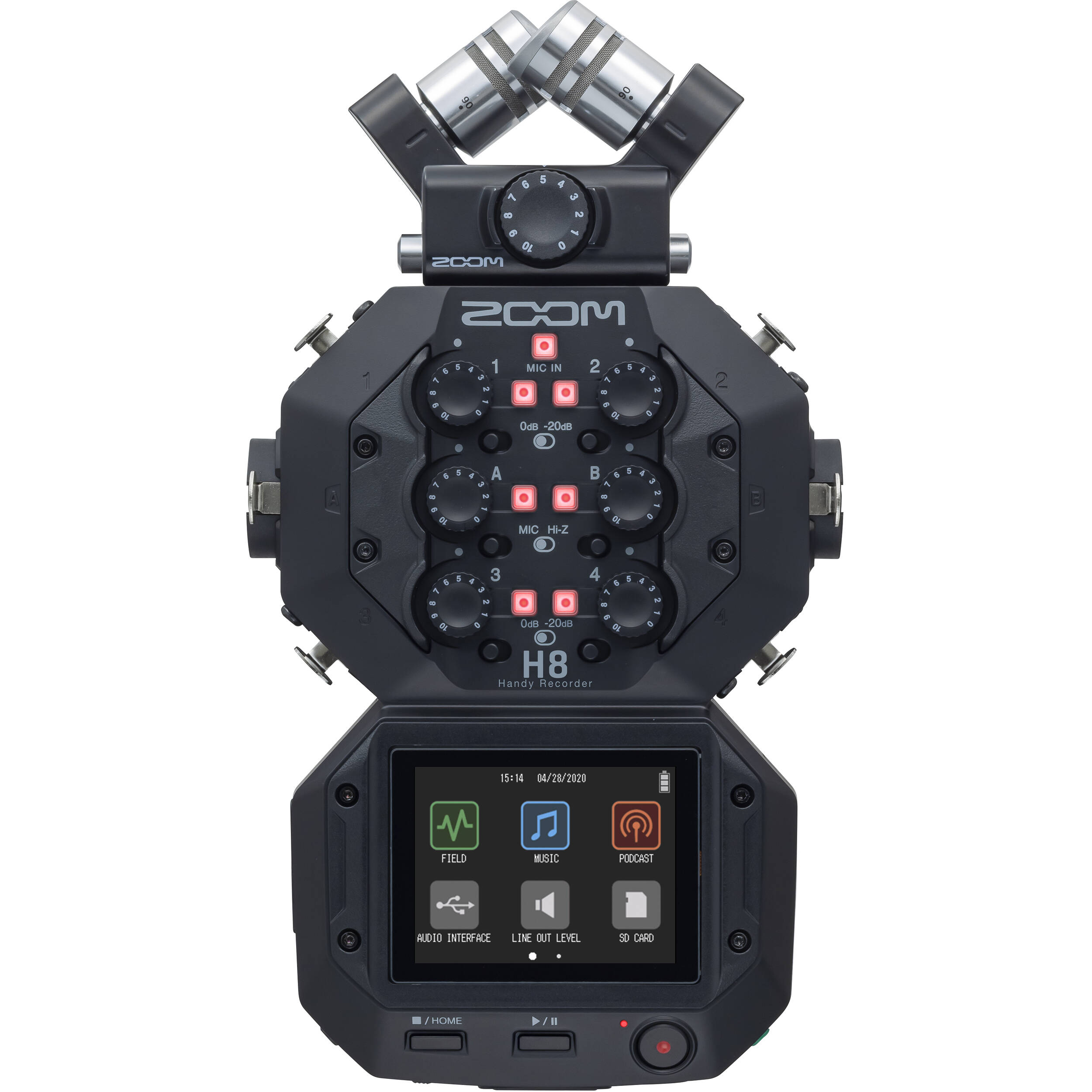 Zoom H8 8-Input / 12-Track Portable Handy Recorder