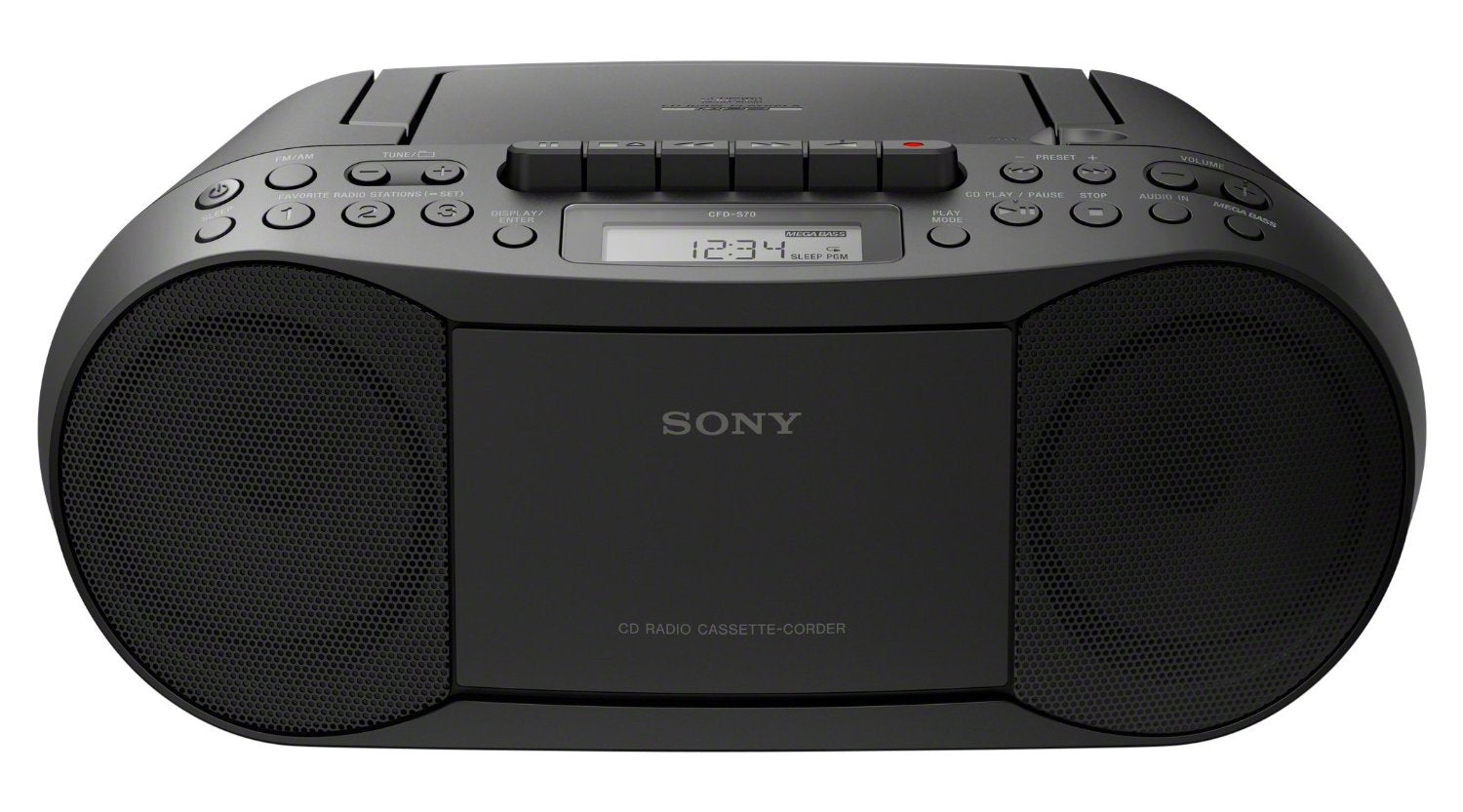 Sony CFD-S70 Portable CD Cassette MP3 Boombox and FM/AM radio