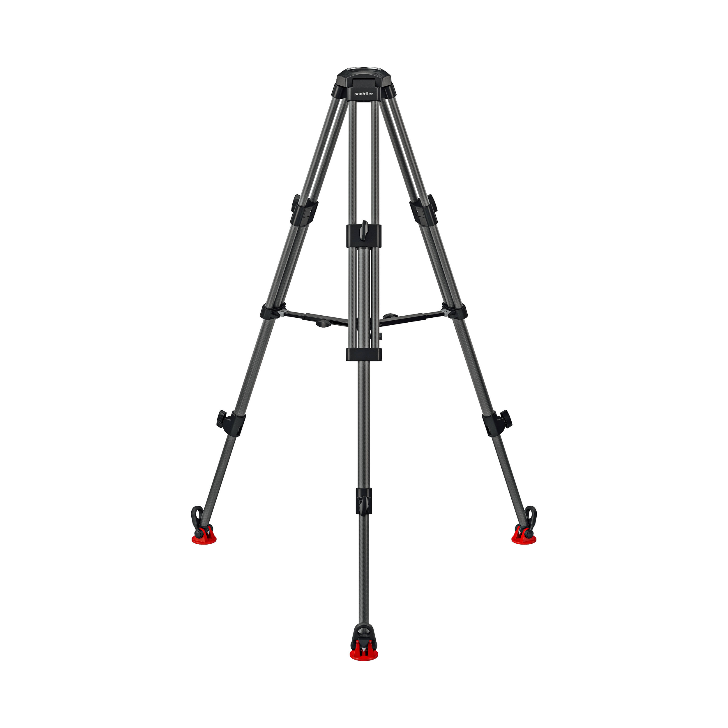 Sachtler 75/2 Carbon Fiber Tripod with Mid-Level Spreader and Rubber