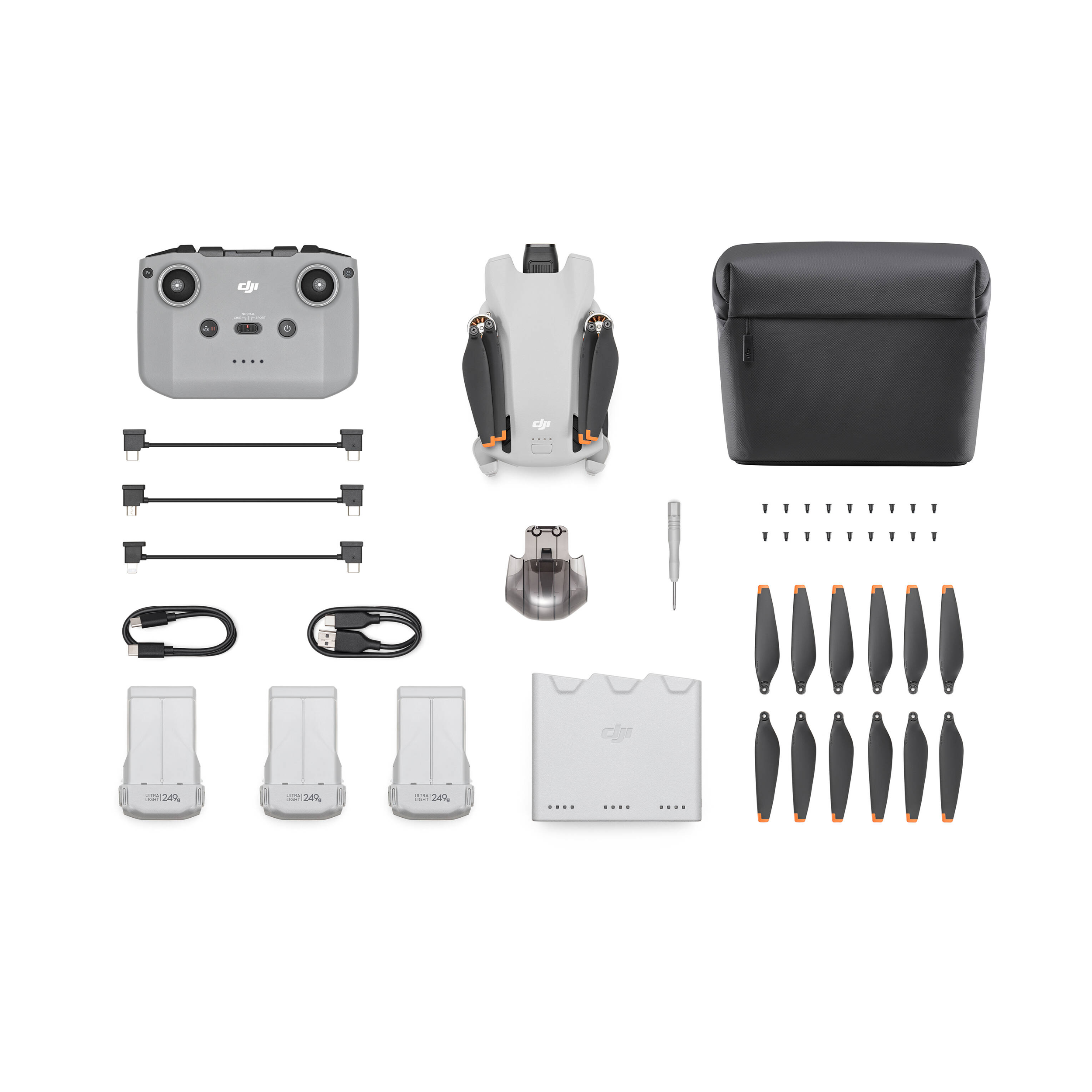 DJI Mini 3 with RC-N1 Remote & Fly More Combo