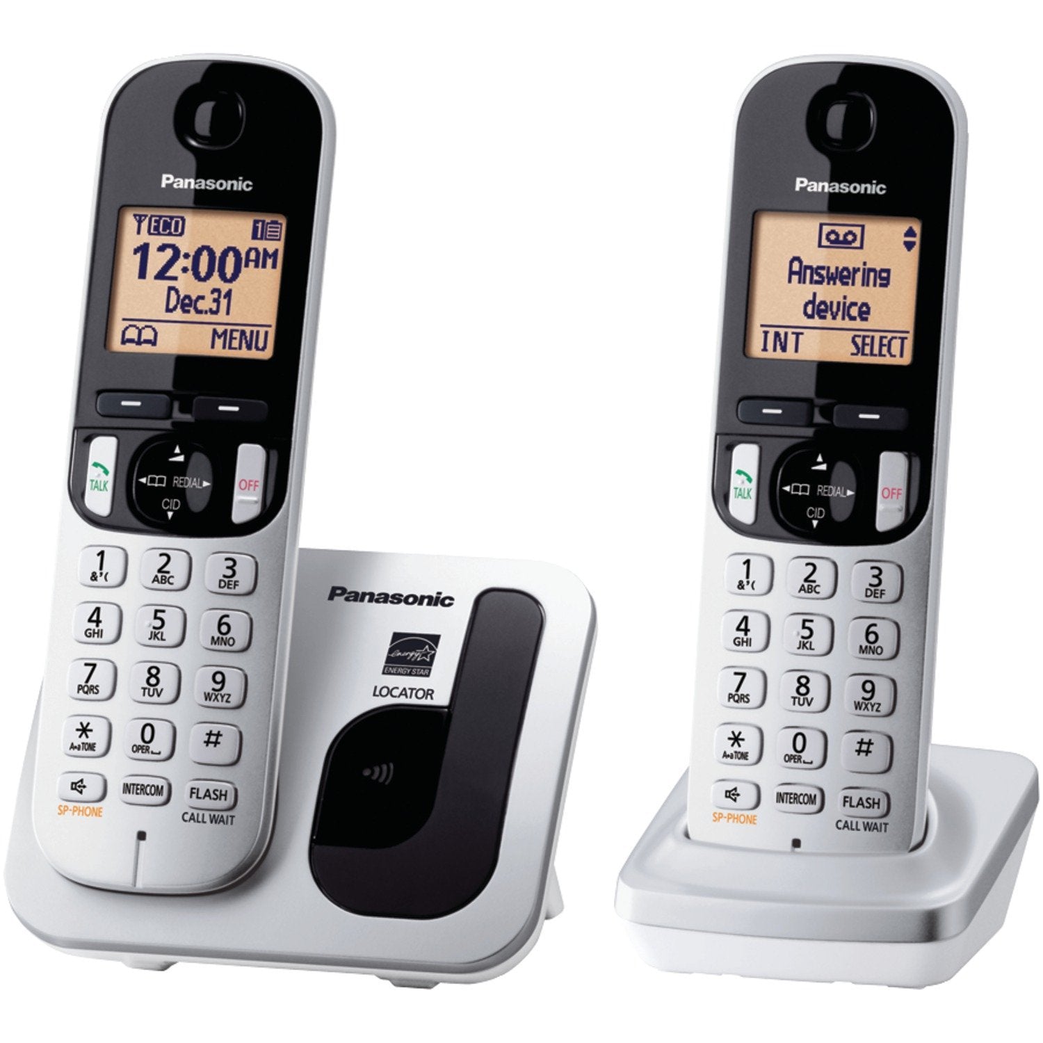 Système téléphonique Panasonic sans fil numérique avec 2 combinés 
