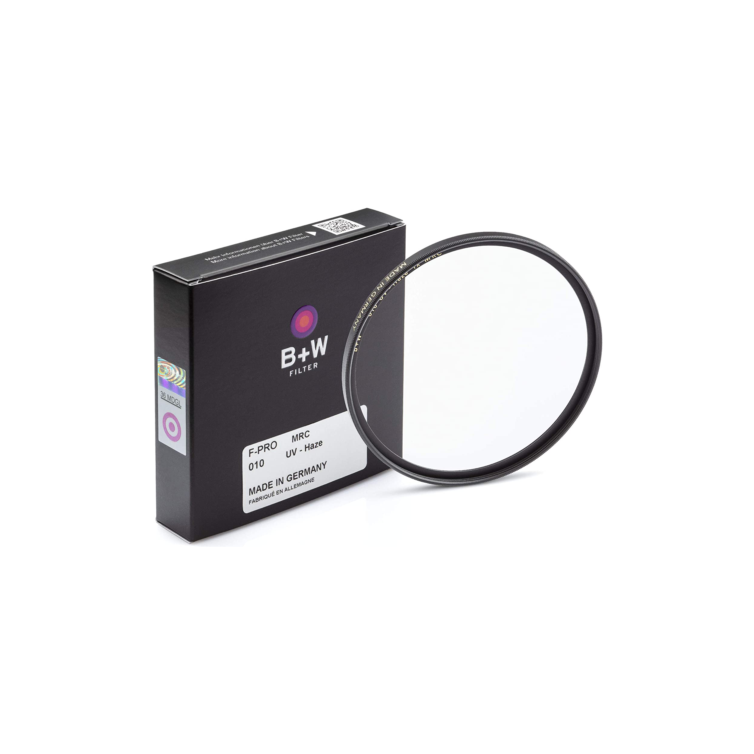 B + W UV-Haze Protection Filter for Camera Lens - Ultra Slim Titan