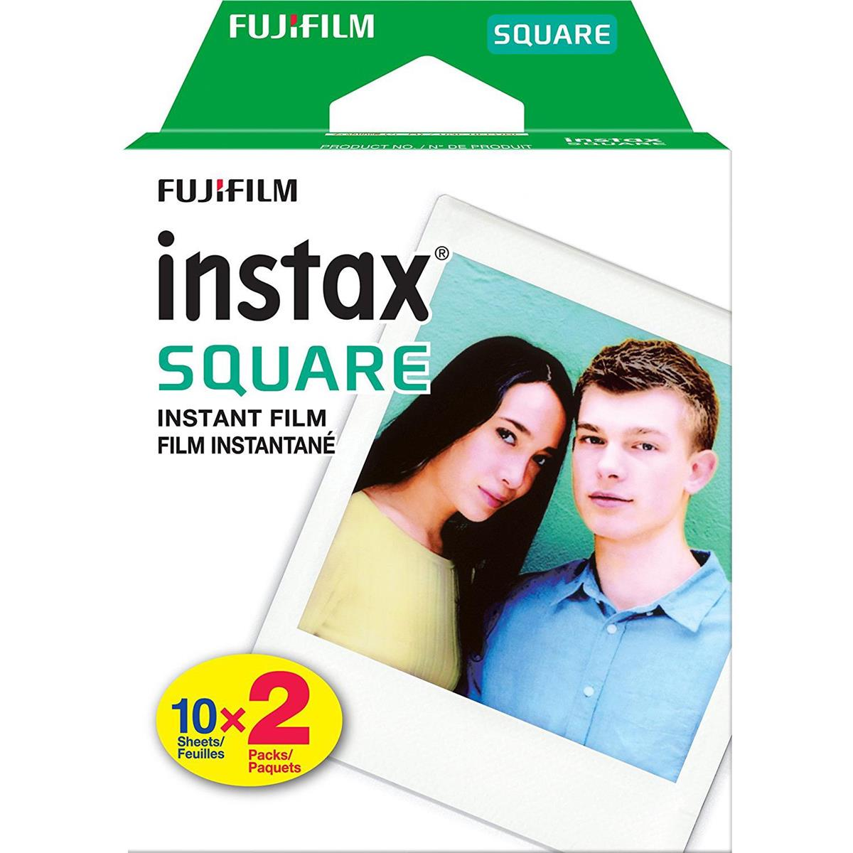 Fujifilm Instax Square Instant Film - 2 Pack (20 Exposures) 600019855