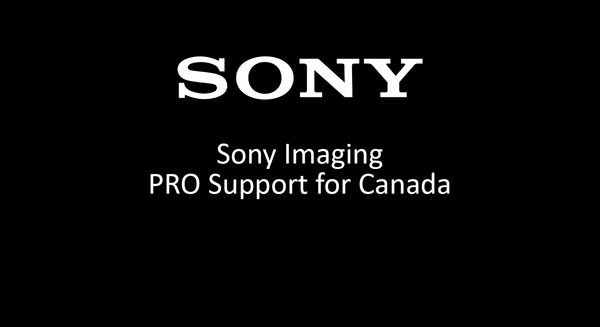 Sony Imaging PRO Support for Canada