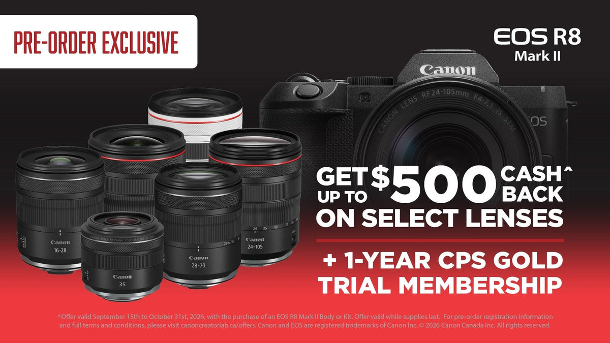 Canon EOS R8 Mark II Preorder Offer: Get Up to $500 Cashback + CPS Gold Trial