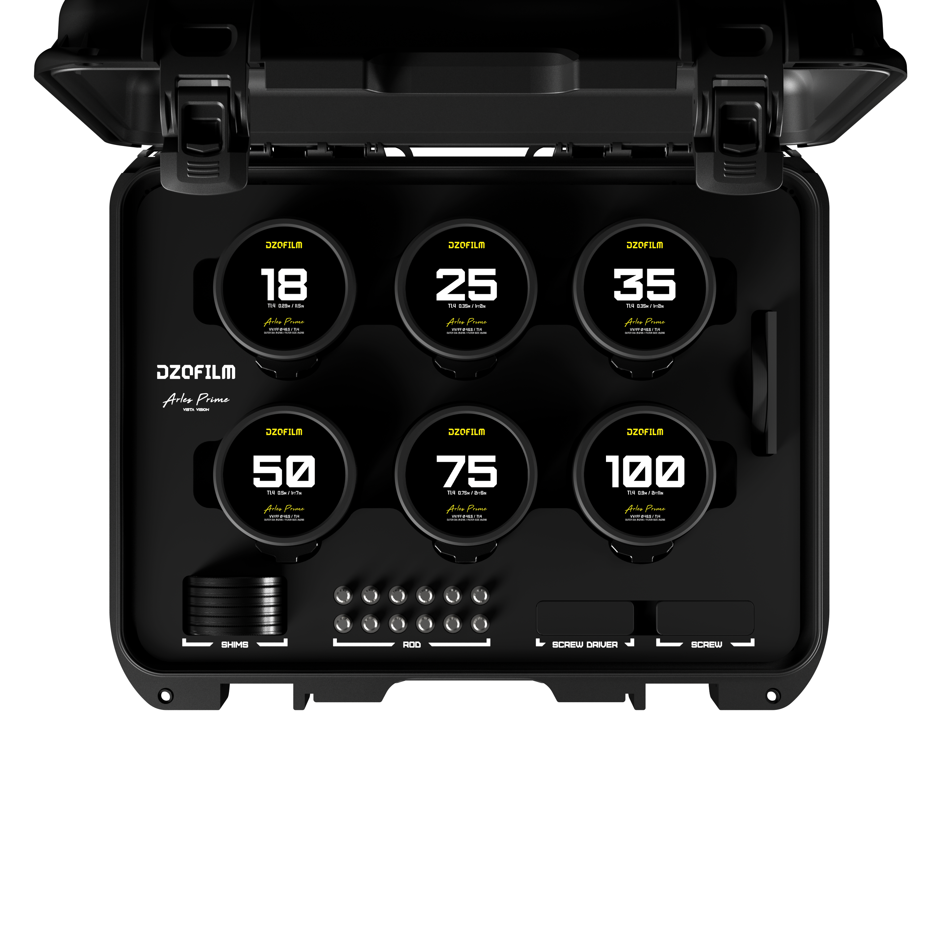 DZOFilm Arles FF/VV Prime Cine 6-Lens Set (ARRI PL)