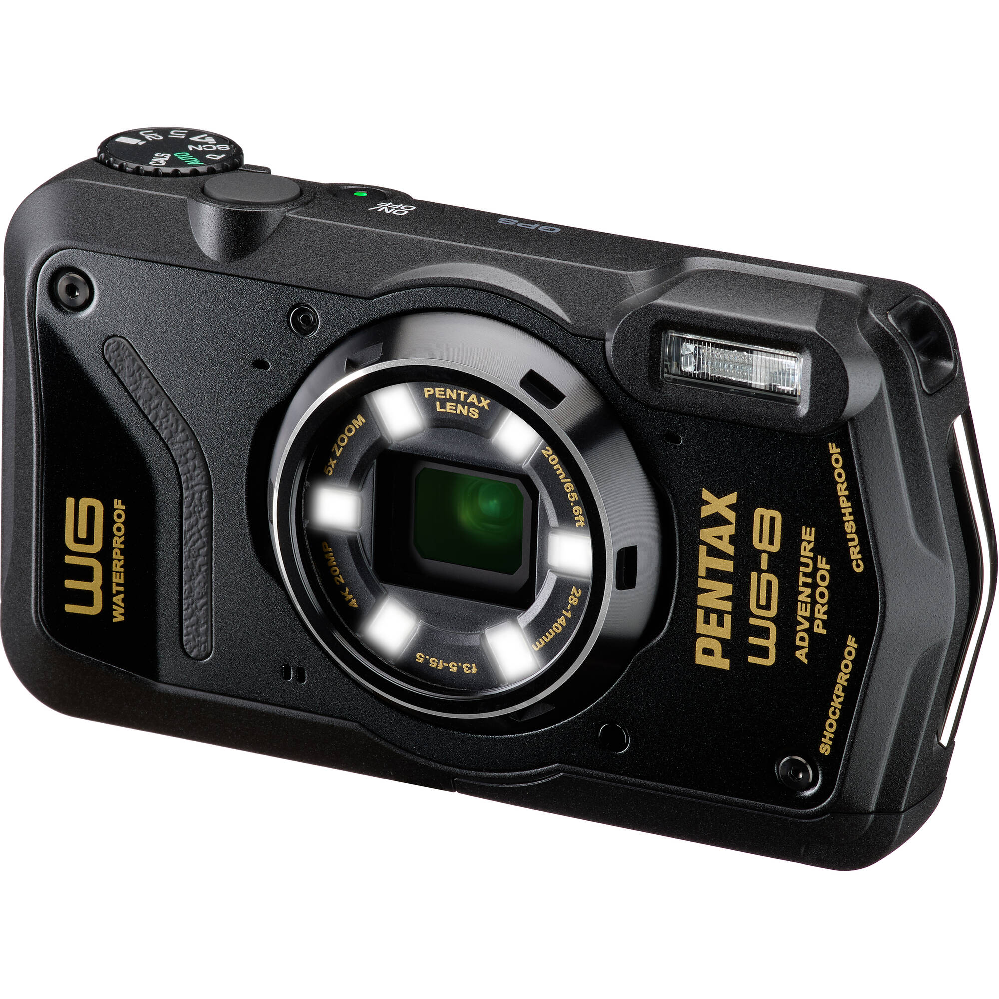 PENTAX Ricoh WG-8 Digital Camera (Black) 01492 027075310414