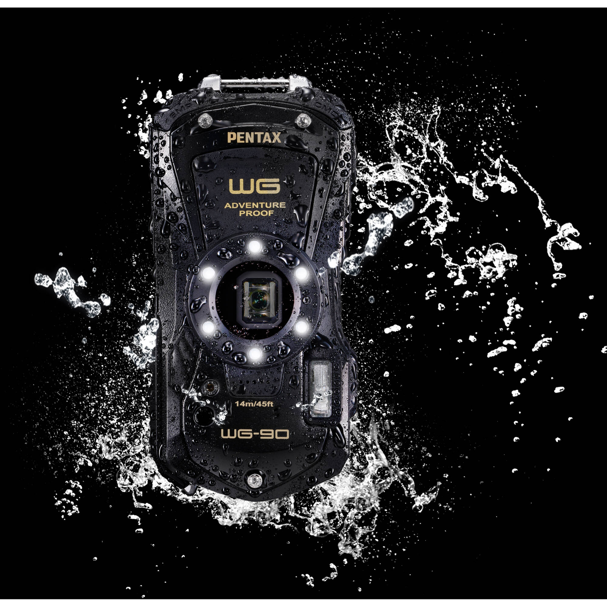 Pentax Ricoh WG-90 Digital Camera (Black)