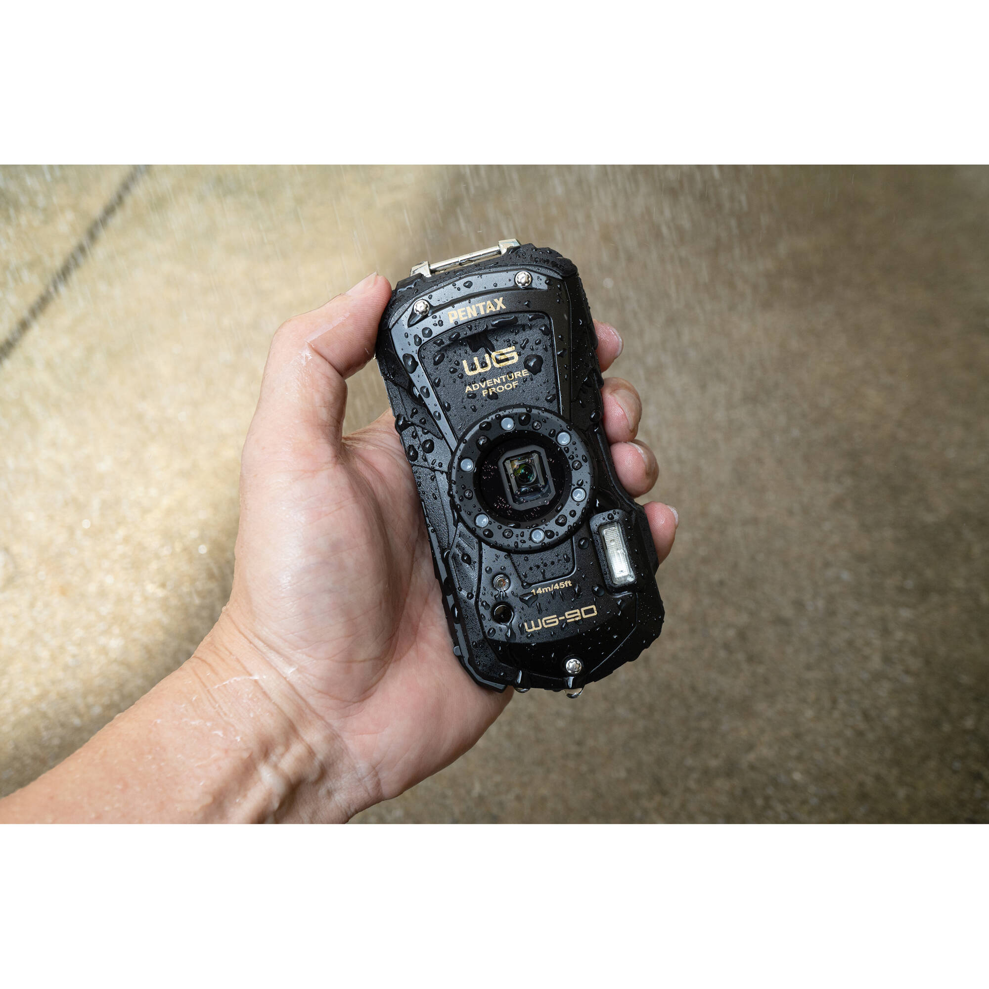 Pentax Ricoh WG-90 Digital Camera (Black) | Waterproof & Shockproof