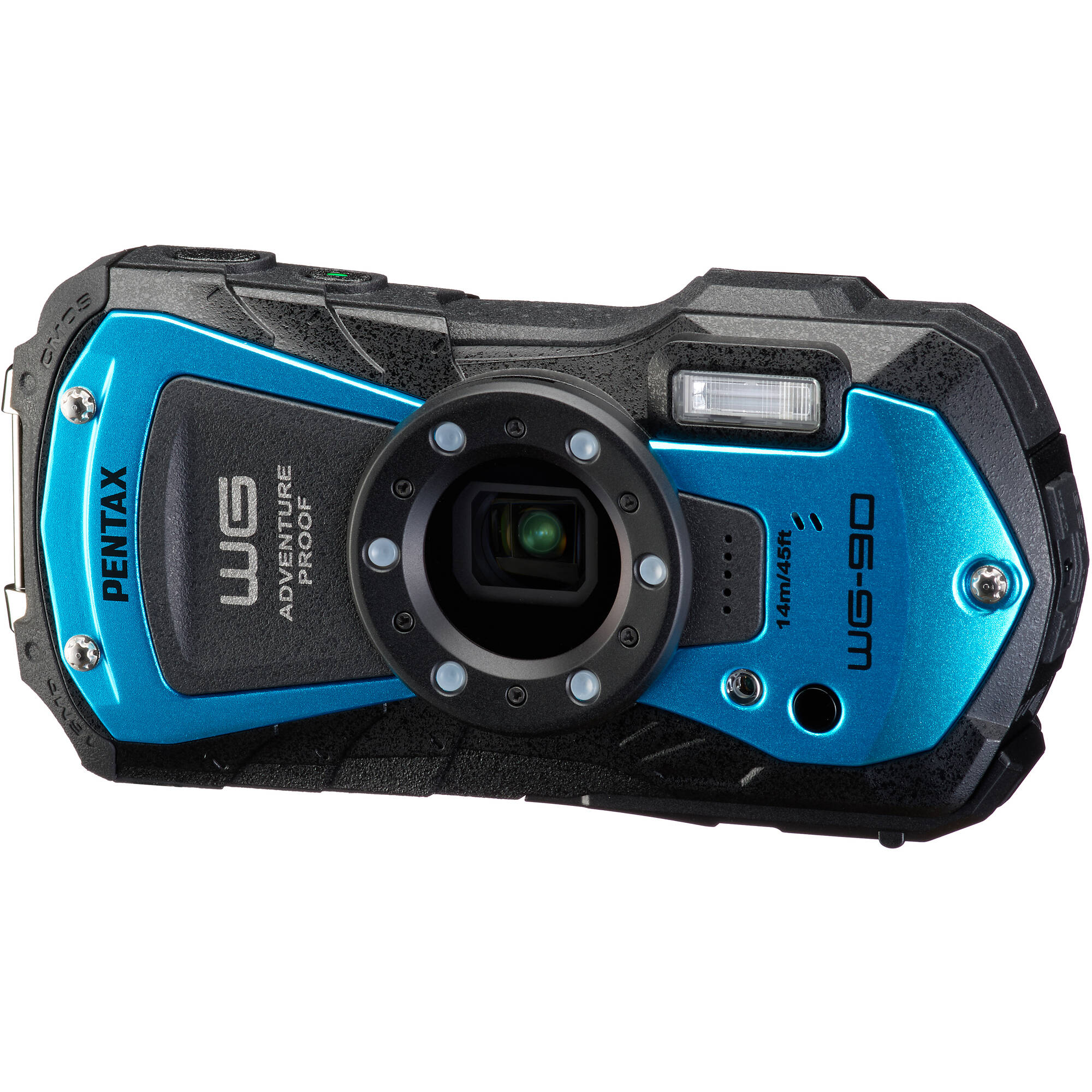 Pentax Ricoh WG-90 Digital Camera (Blue) | ExcellentPhoto.ca