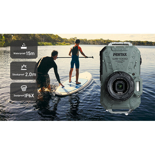 PENTAX Ricoh WG-1000 Digital Camera (Gray)