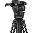 Sachtler 75/2 Mark II Aluminium trépied Système avec tête fluide FSB 6 MK II et épandeur de niveau intermédiaire