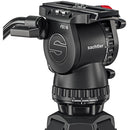 Sachtler 75/2 Mark II Aluminium trépied Système avec tête fluide FSB 6 MK II et épandeur de niveau intermédiaire