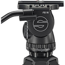 Sachtler 75/2 Mark II Aluminium trépied Système avec tête fluide FSB 6 MK II et épandeur de niveau intermédiaire