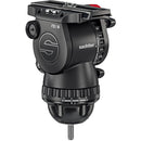 Sachtler 75/2 Mark II Aluminium trépied Système avec tête fluide FSB 6 MK II et épandeur de niveau intermédiaire