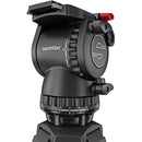 Sachtler 75/2 Mark II Aluminium trépied Système avec tête fluide FSB 6 MK II et épandeur de niveau intermédiaire
