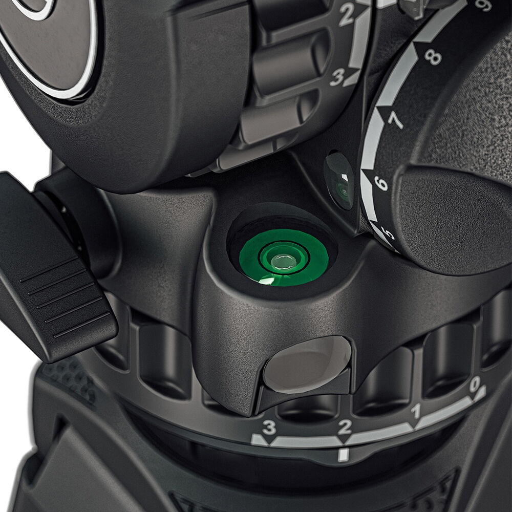 Sachtler 75/2 Mark II Aluminium trépied Système avec tête fluide FSB 6 MK II et épandeur de niveau intermédiaire