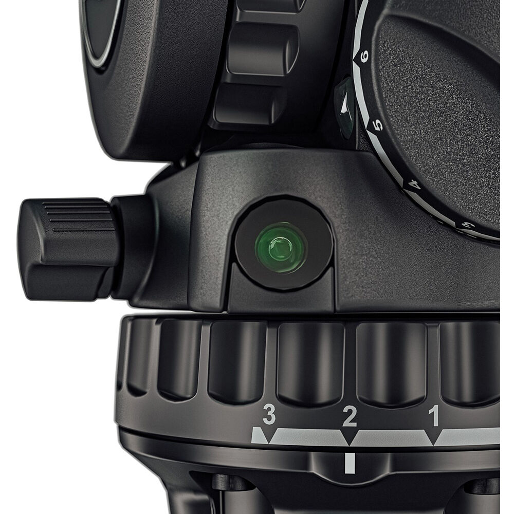 Sachtler 75/2 Mark II Aluminium trépied Système avec tête fluide FSB 6 MK II et épandeur de niveau intermédiaire