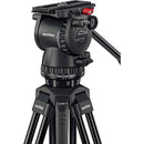 Sachtler 75/2 Mark II Aluminium trépied Système avec tête fluide FSB 6 MK II et épandeur de niveau intermédiaire