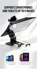 LENSGO TC12P Teleprompter for Smartphone and Tablets Video and Recording