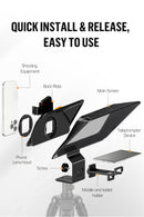 LENSGO TC12P Teleprompter for Smartphone and Tablets Video and Recording