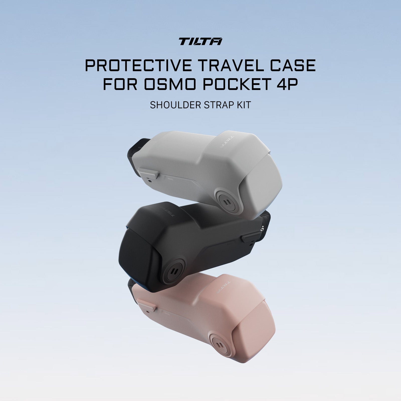 Tilta Protective Travel Case with Shoulder Strap Kit for Osmo Pocket 4P - Ash Gray