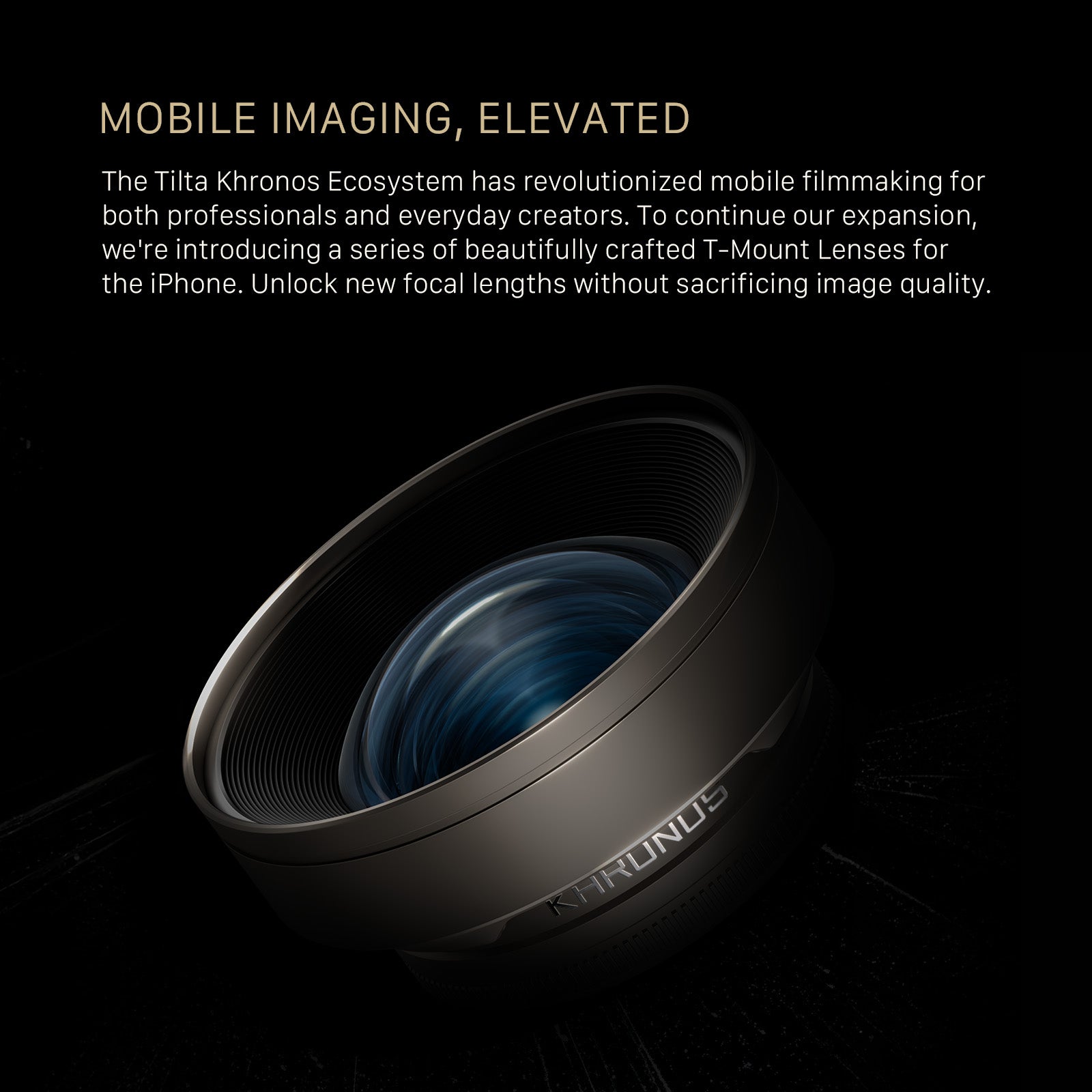 Tilta 16 mm grand angle Objectif pour iPhone (T-Mount) - Champagne