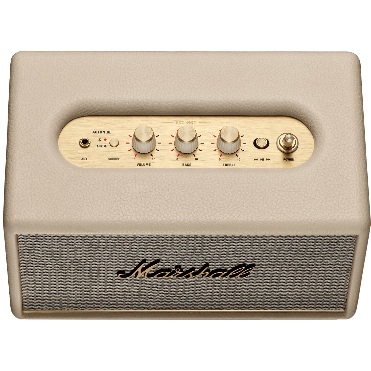 Marshall Acton III Bluetooth Speaker (Cream) | ExcellentPhoto.ca