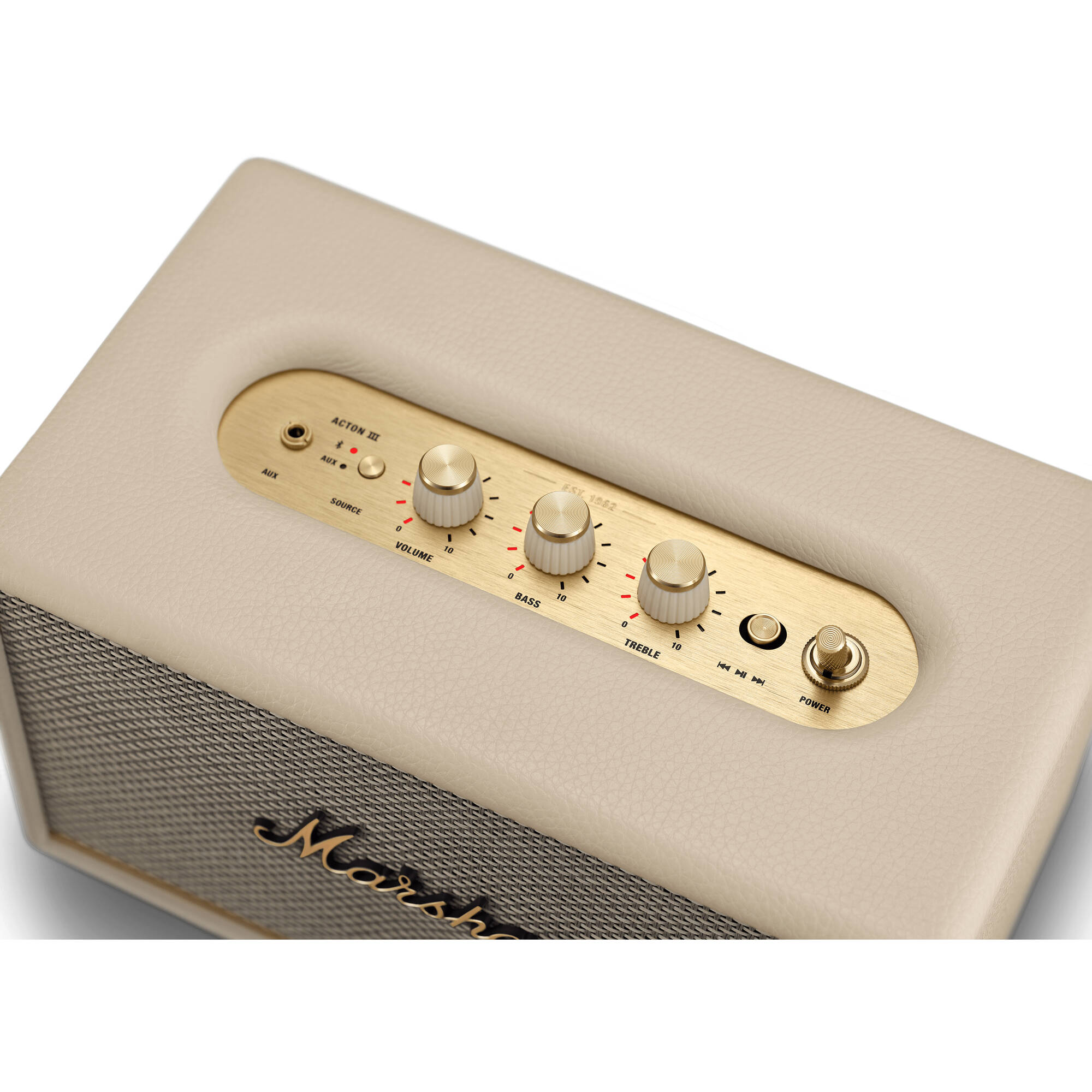 Marshall Acton III Bluetooth Speaker System (Cream)