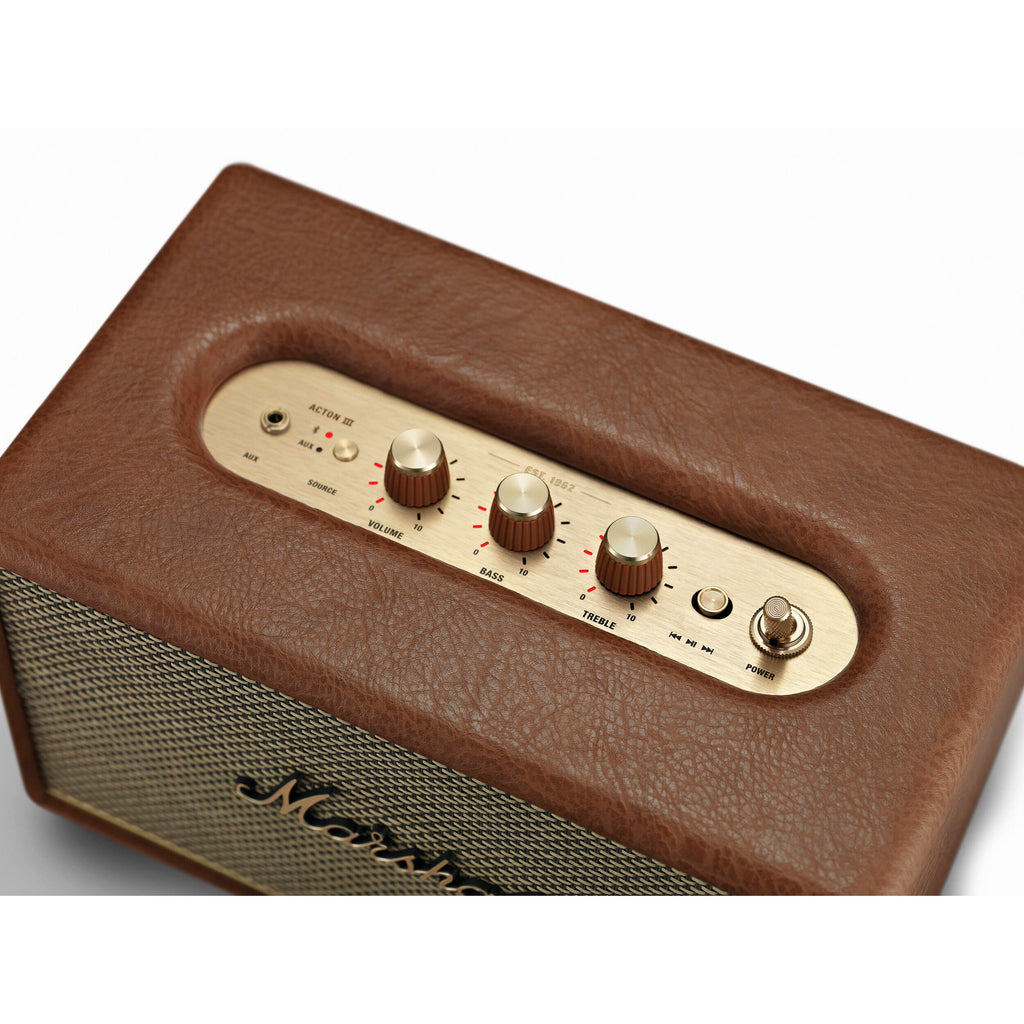 Marshall Acton III Bluetooth Speaker System (Brown) 1006078