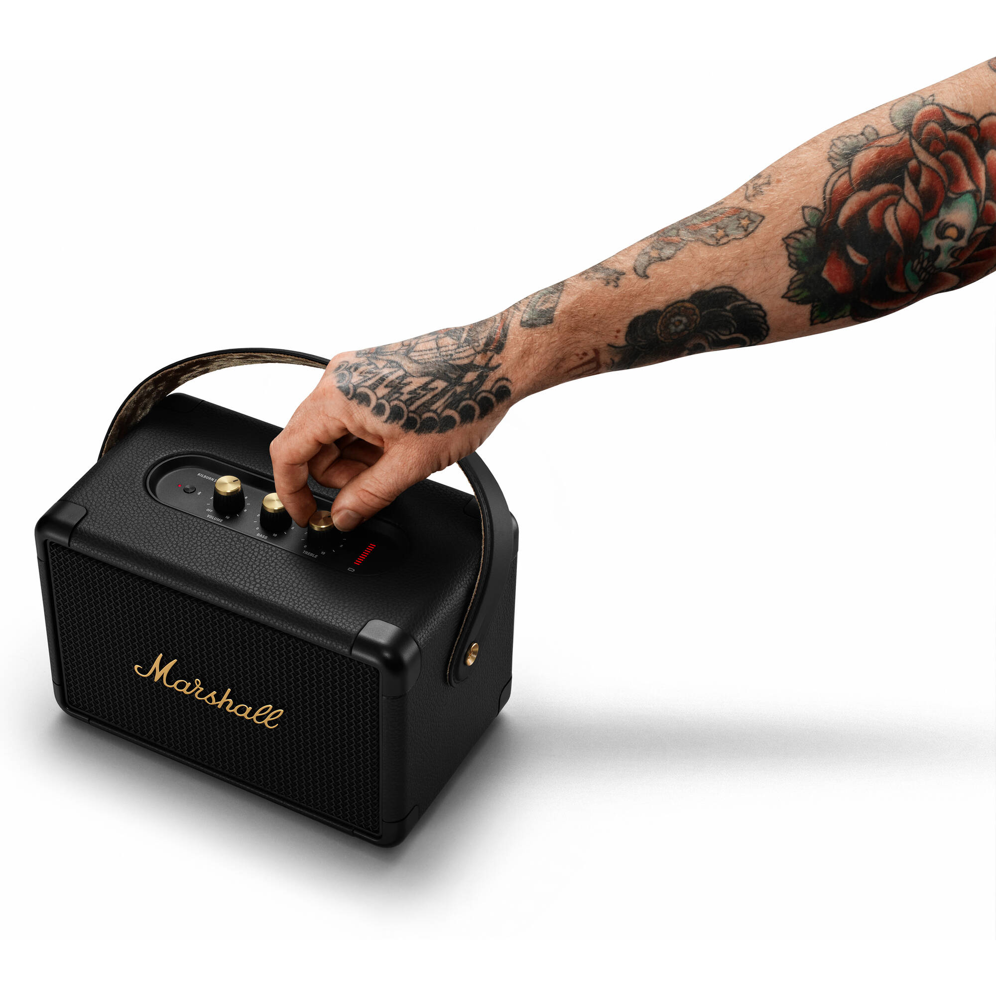 Haut-parleur Bluetooth portable Marshall Kilburn II (Noir & Laiton)