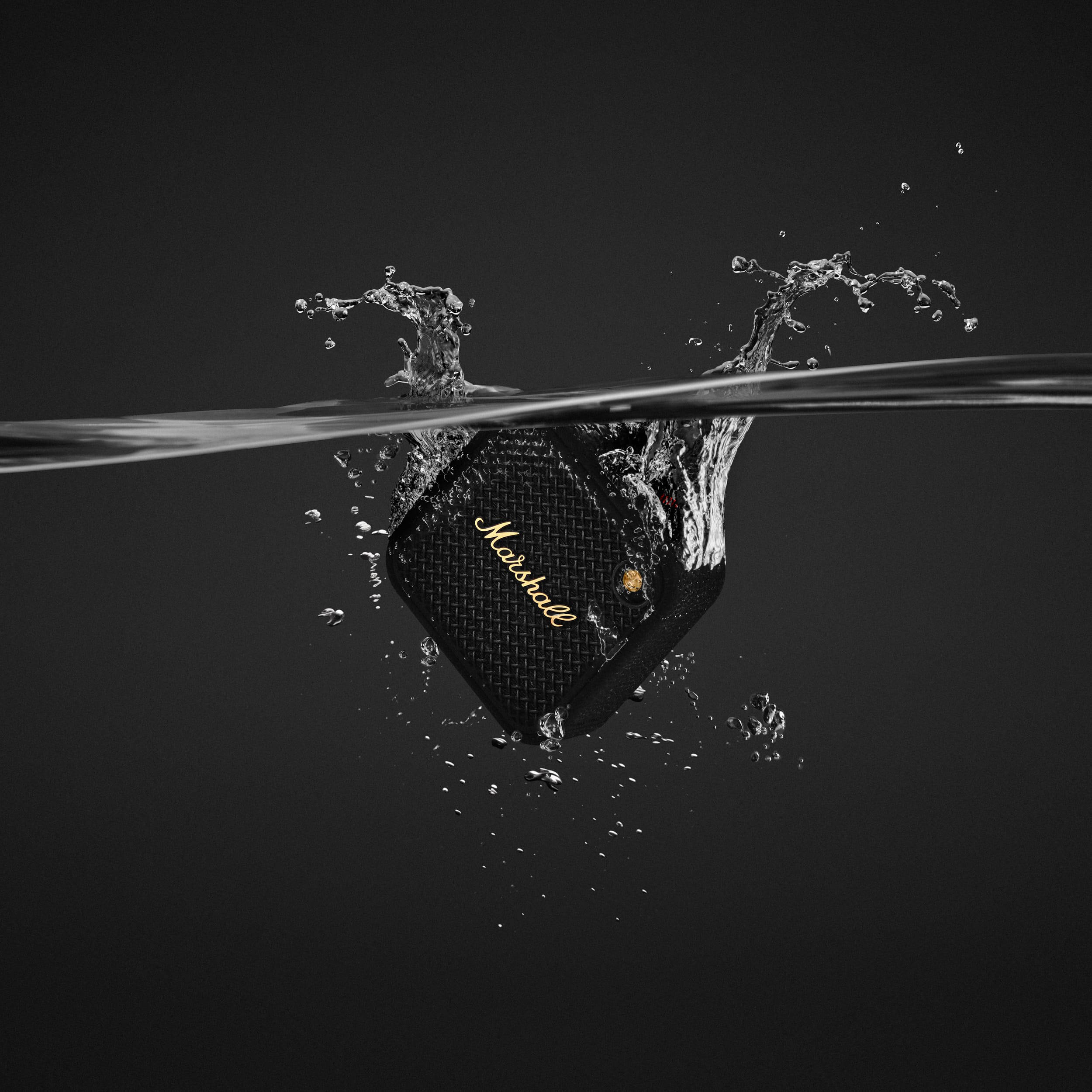 Marshall Willen II Portable Bluetooth Speaker (Black & Brass)