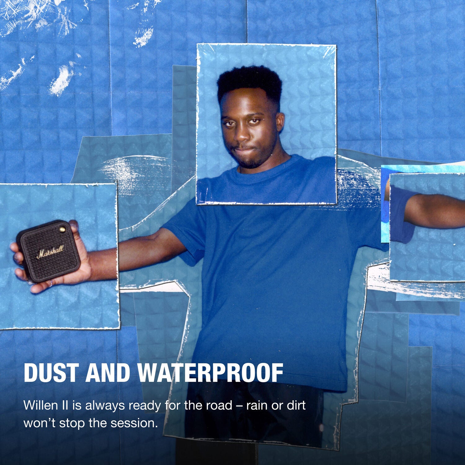 Marshall Willen II Portable Bluetooth Speaker (Black & Brass)