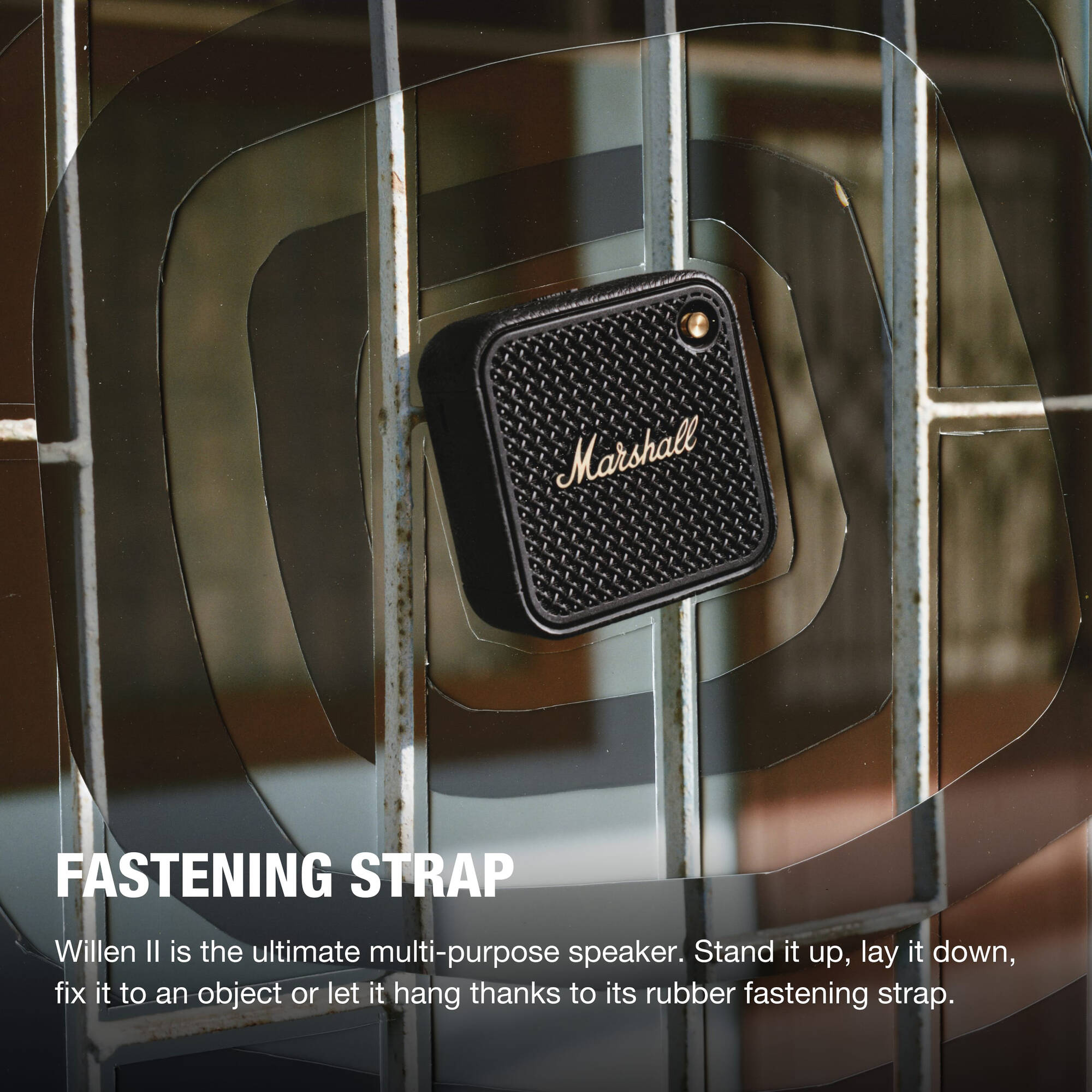 Marshall Willen II Portable Bluetooth Speaker (Black & Brass)