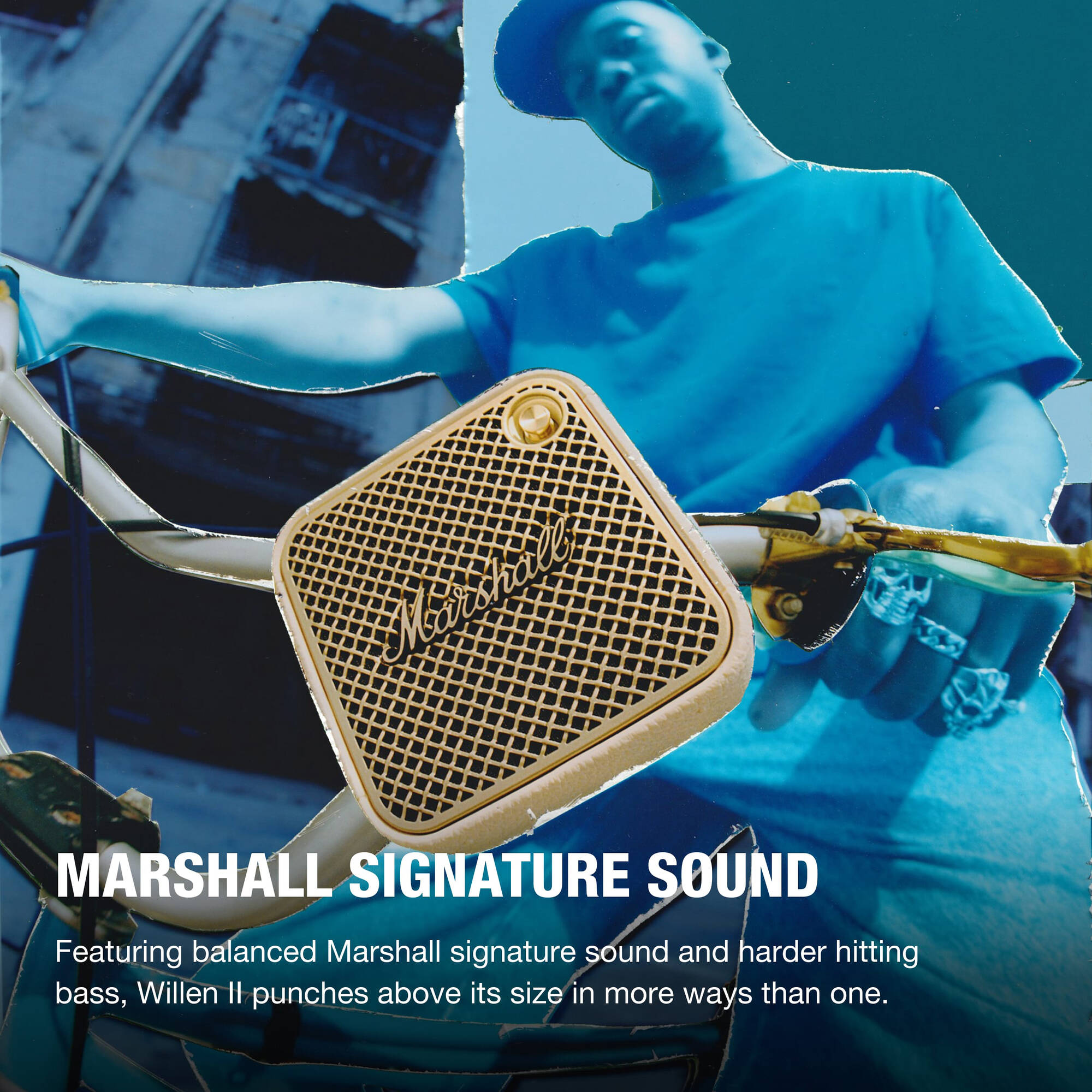Marshall Willen II Portable Bluetooth Speaker (Cream) 1006717