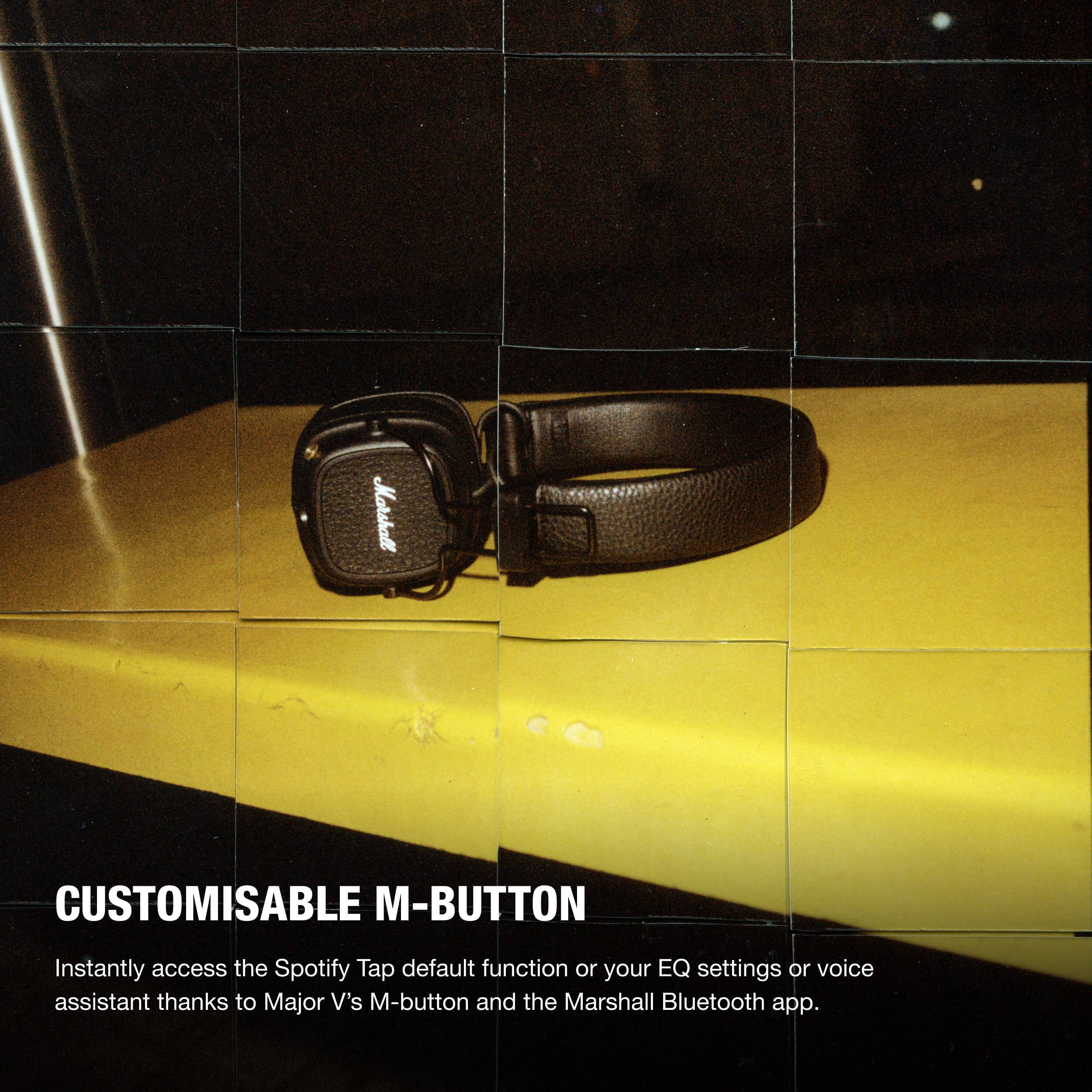 Marshall Major V On-Ear Wireless Bluetooth Headphones (Black)