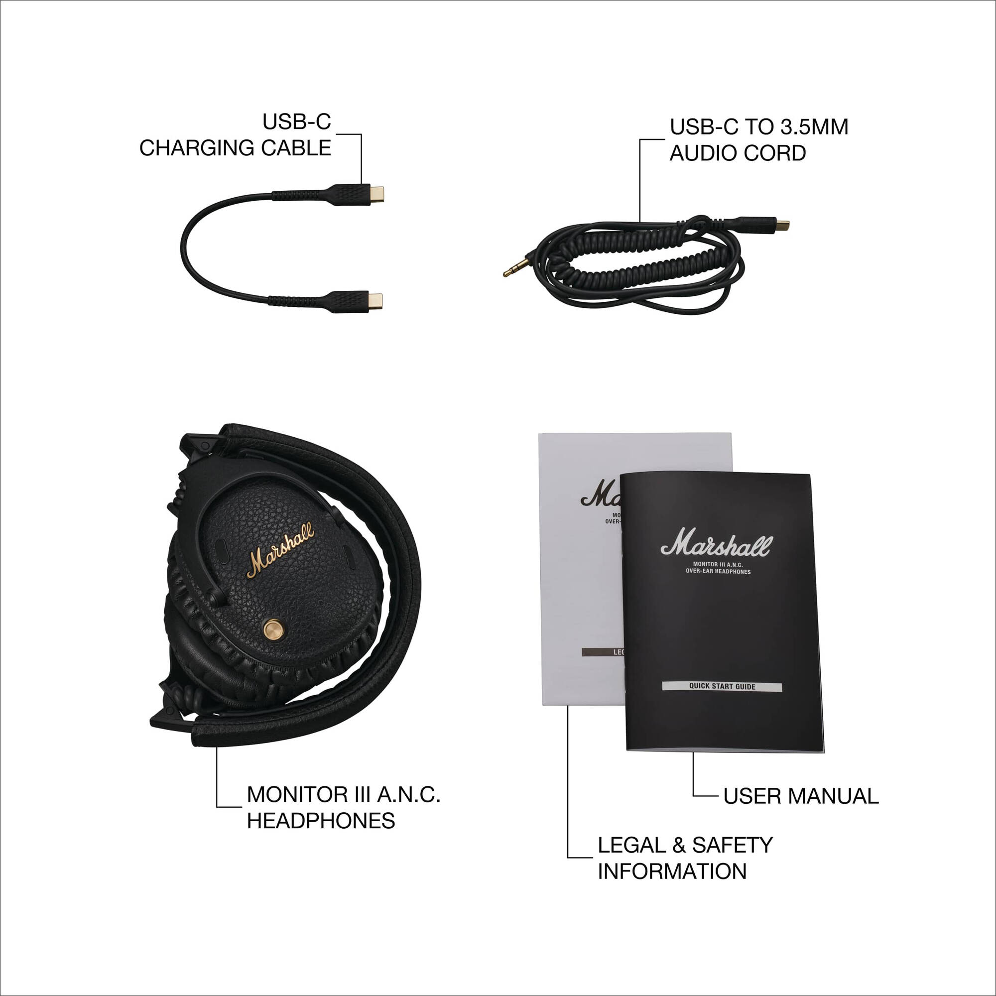 Marshall Monitor III A.N.C Wireless Over-Ear Noise-Canceling Headphones