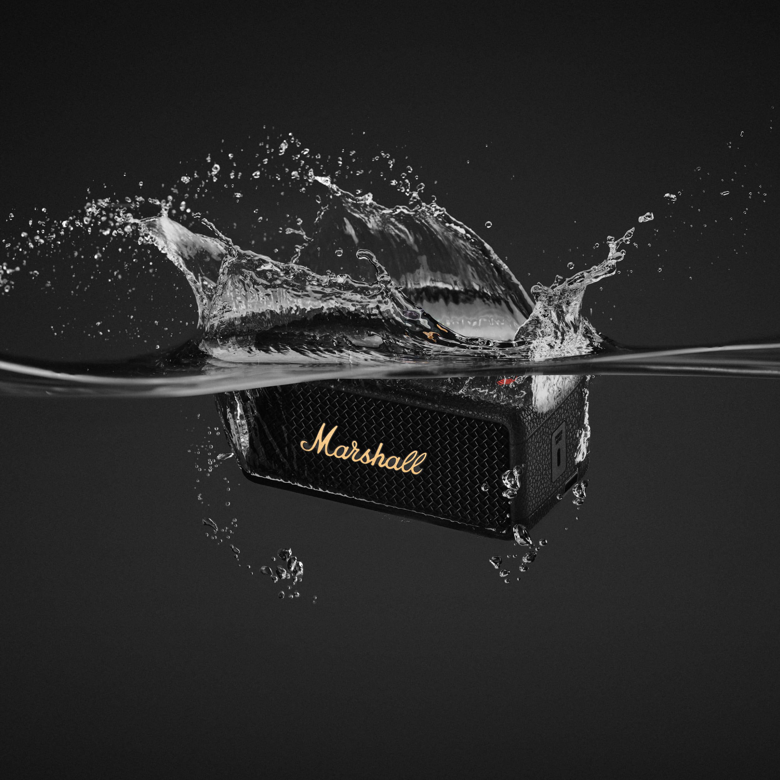 Marshall Emberton III Portable Waterproof Wireless Speaker (Black & Brass)