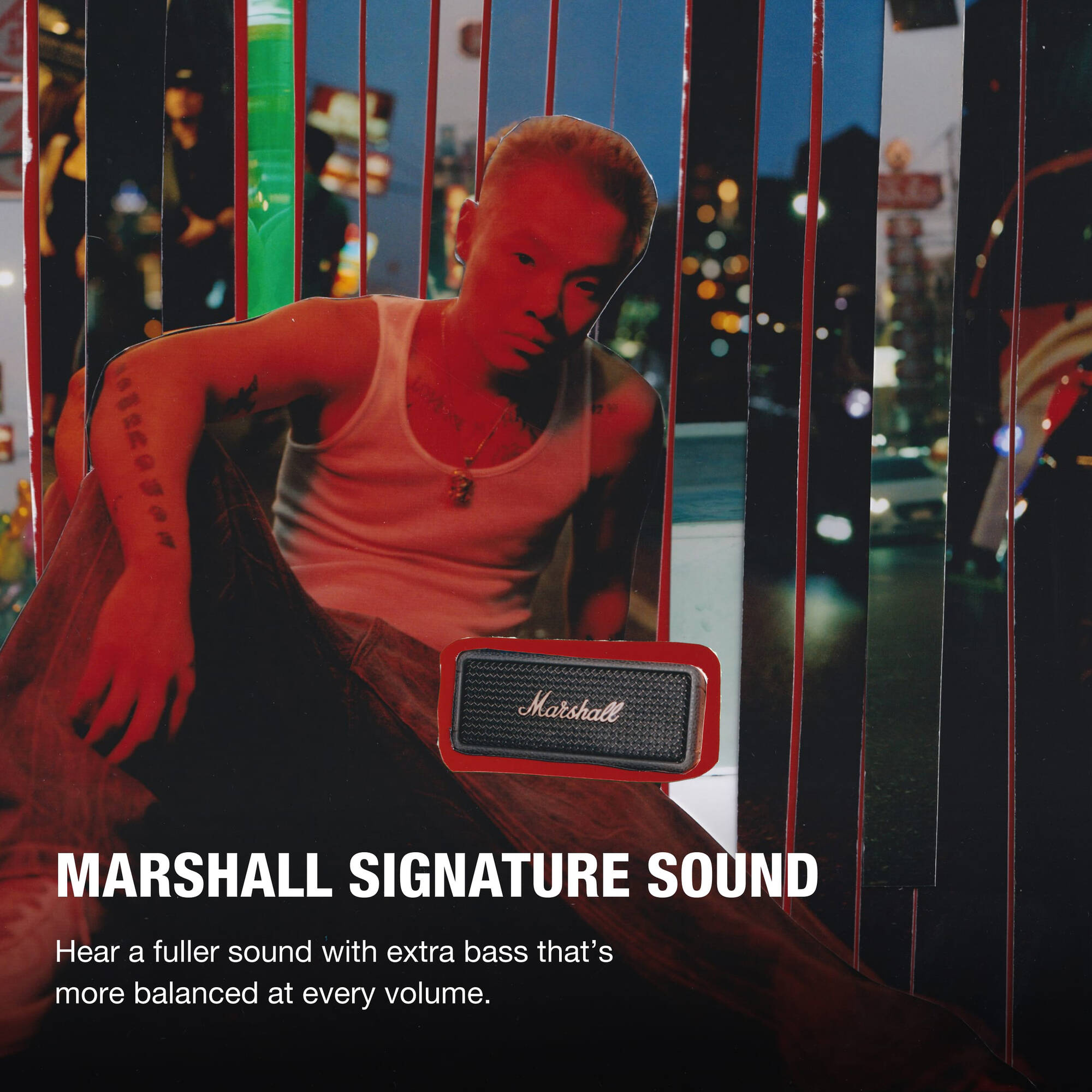 Marshall Emberton III Portable Waterproof Wireless Speaker (Black & Brass)
