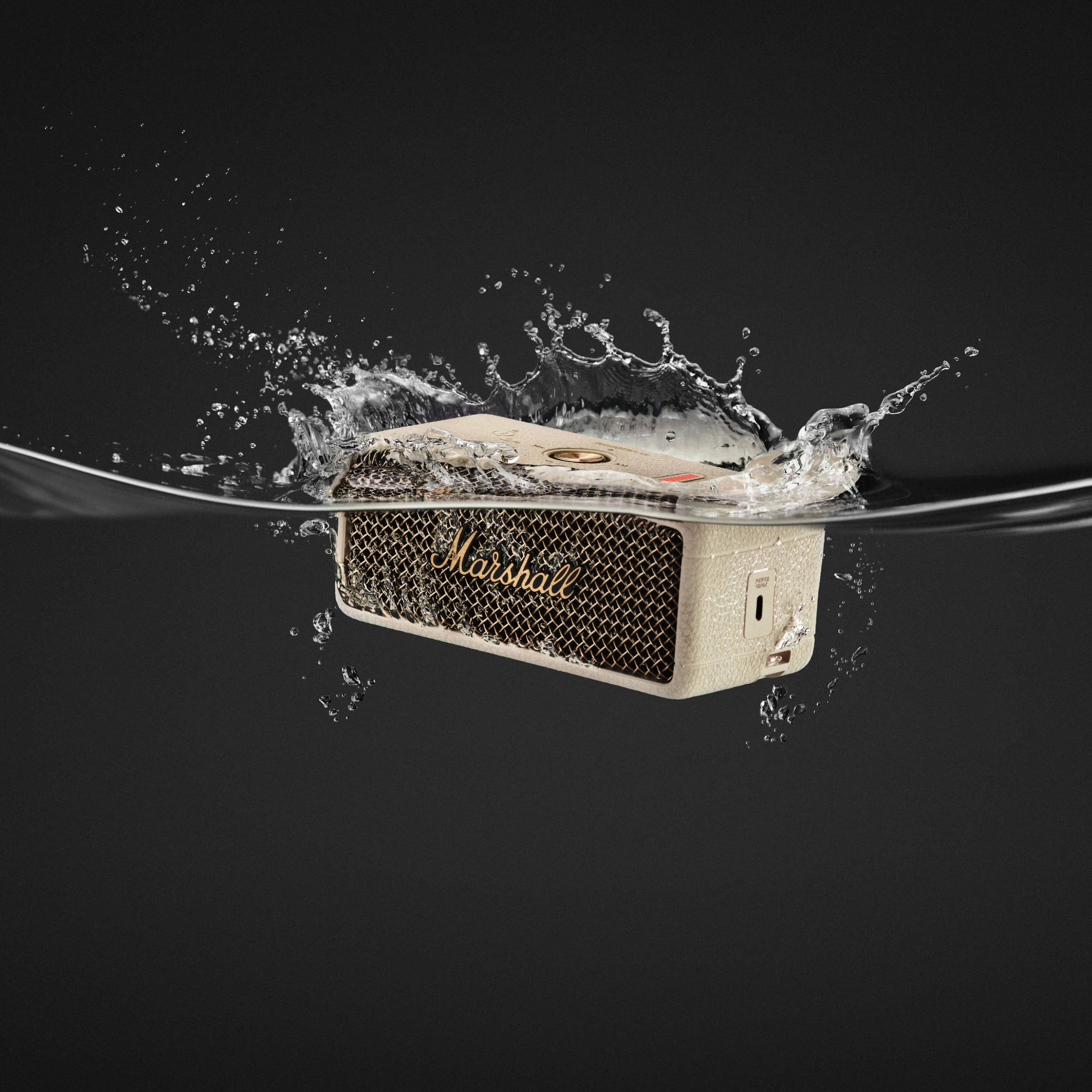 Marshall Emberton III Portable Waterproof Wireless Speaker (Cream)