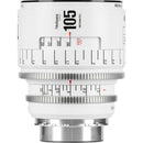 7Artisans INFINTE 105mm T2.1 Ciné Objectif (Canon EF, Blanc)