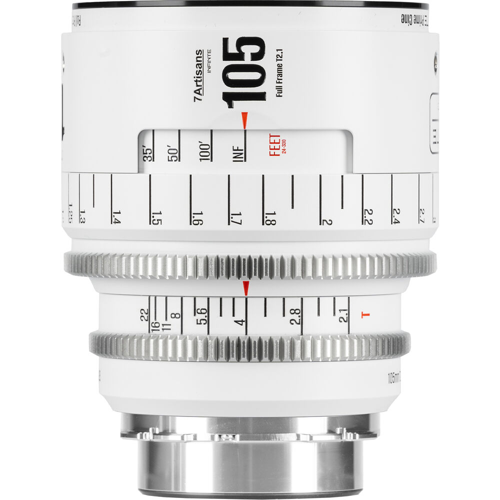 7Artisans INFINTE 105mm T2.1 Cine Lens (ARRI PL, White)